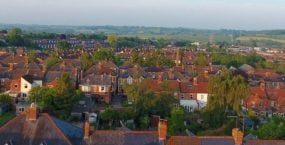Ariel view of UK houses