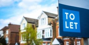 Estate agency 'to let' sign outside residential properties
