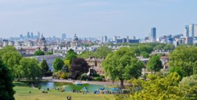 Greenwich park in summer
